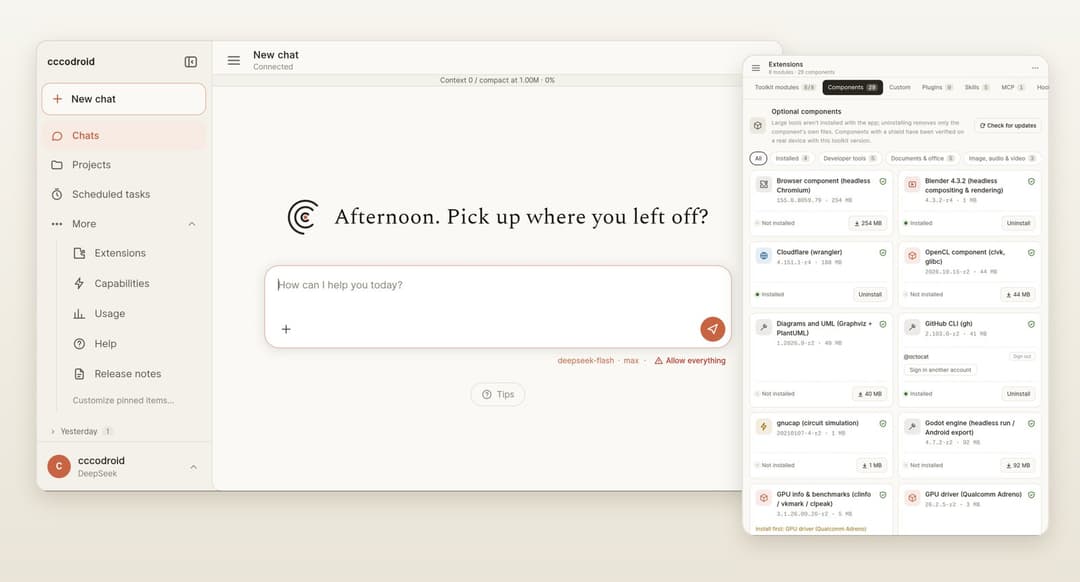 cccodroid — Developer Tools for Claude | Claudeers