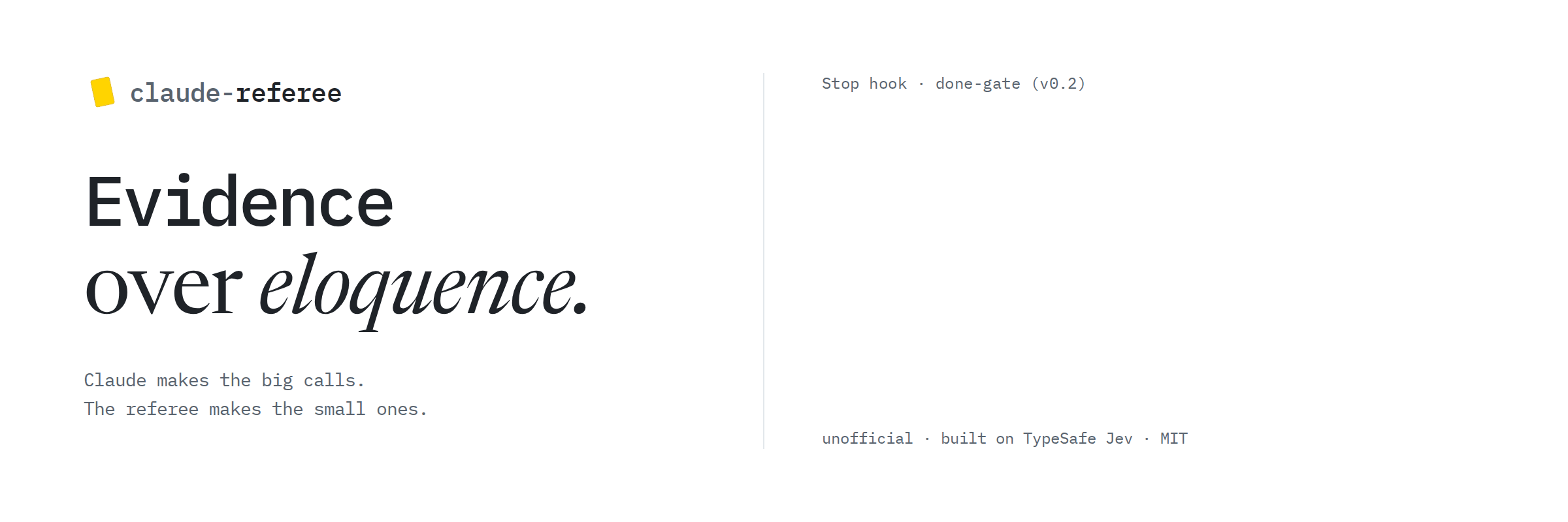 claude-referee — Claude Plugins | Claudeers