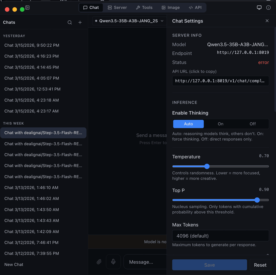 Chat interface