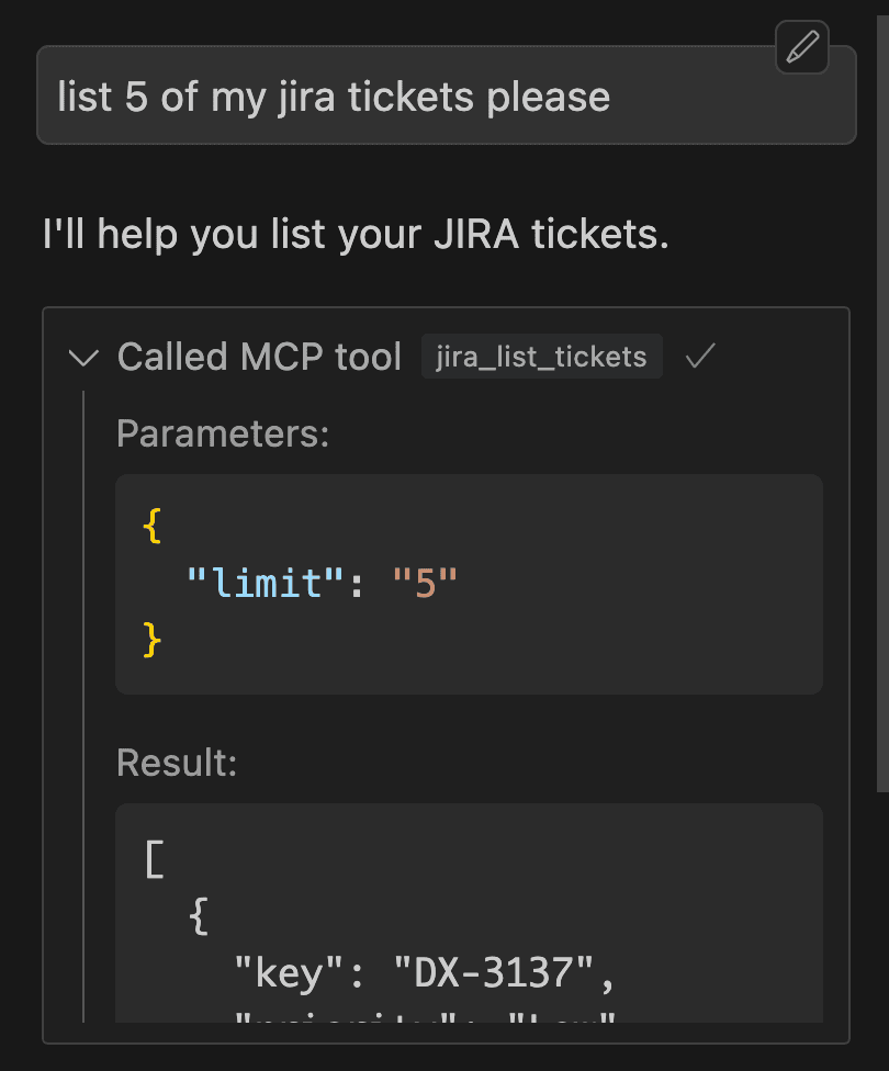 MCP Server Response
