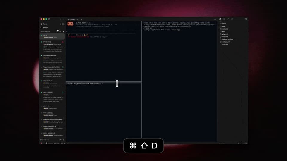 Terminal splits