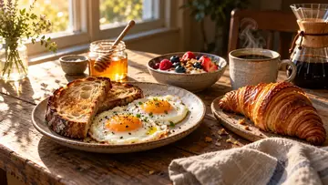 Breakfast by the window, animated
