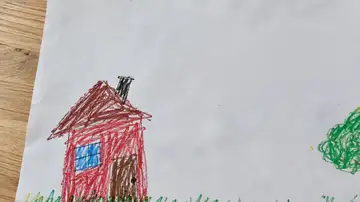 Crayon drawing, animated