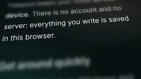 A cinematic tilted close-up of a notes app interface.