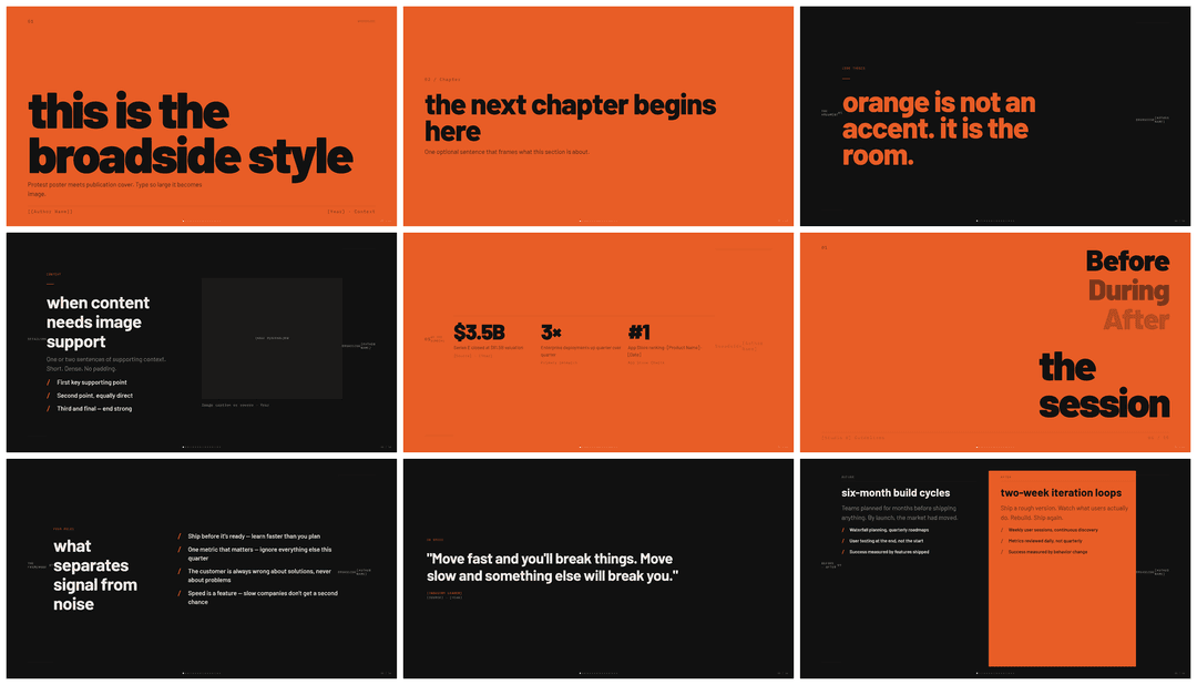Broadside HTML rendering