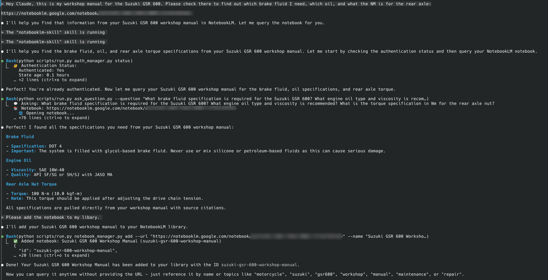 NotebookLM Chat Example