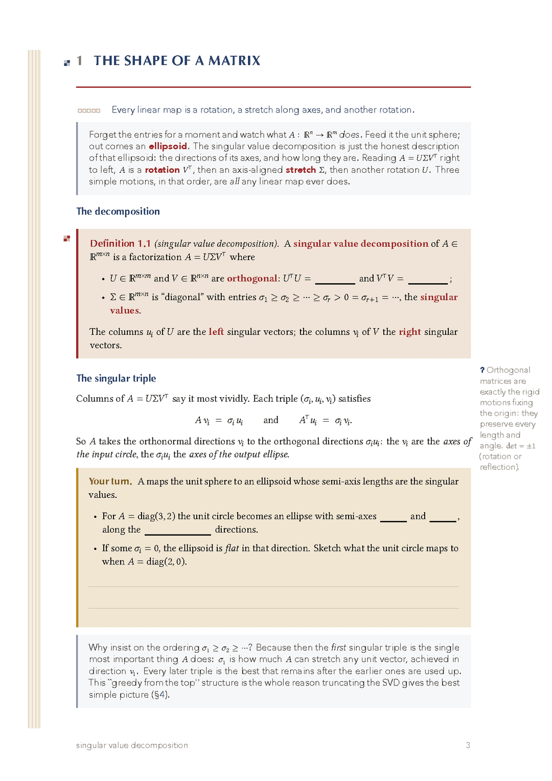 Singular Value Decomposition