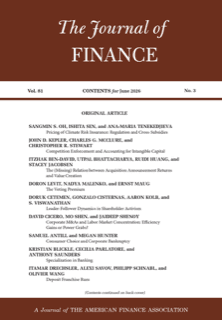 Journal of Finance