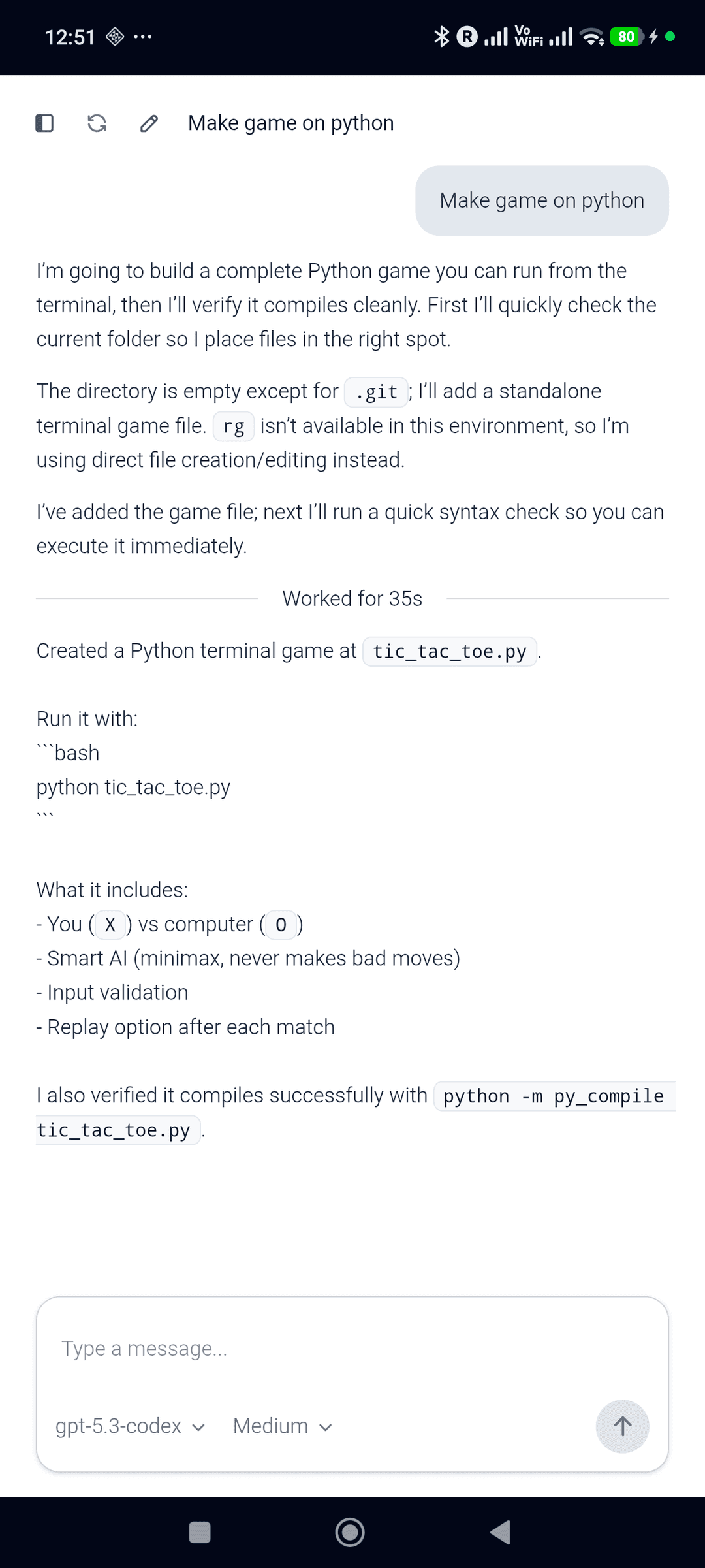 Codex Coding Agent