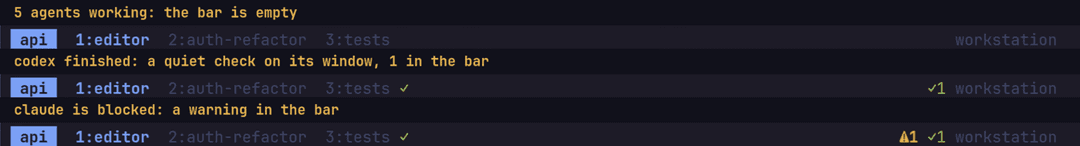 The three bar states