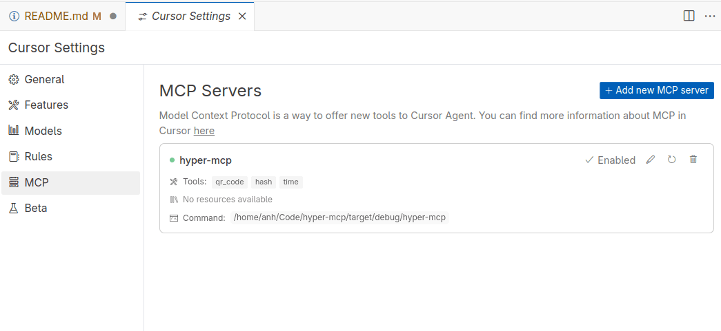 cursor mcp