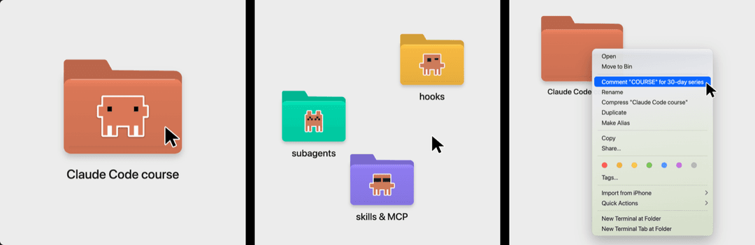 Claude Code Finder Folders