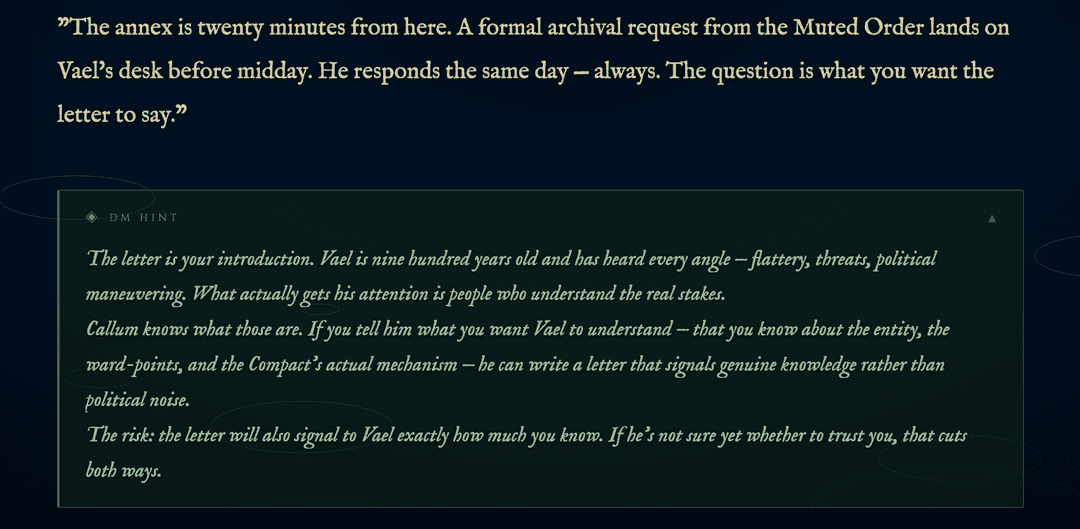 Tutor hint with NPC context