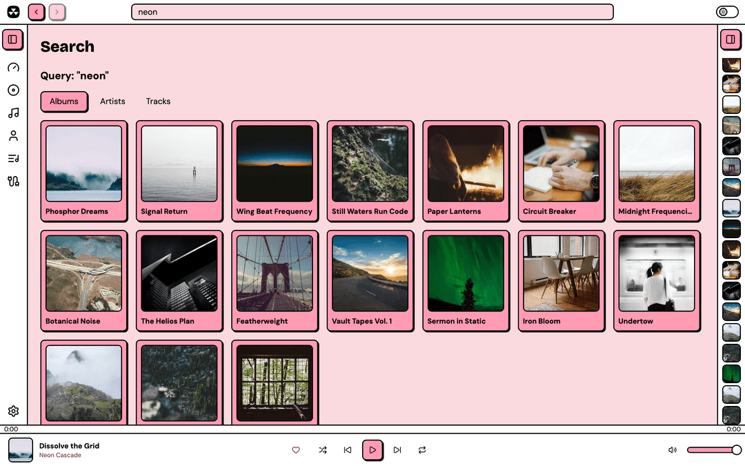 Search albums