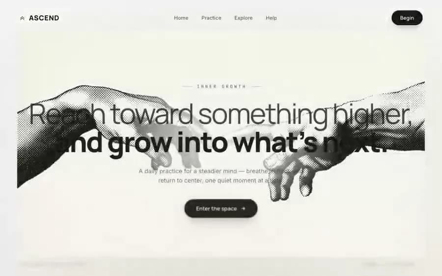 Ascend — mindfulness hero
