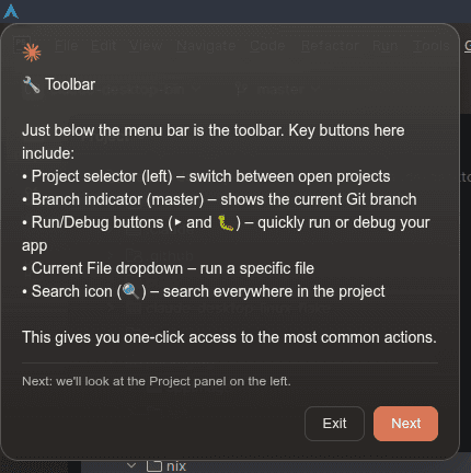 Learn Tool - Toolbar