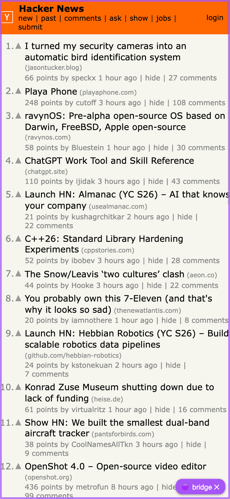 mobile emulation of a driven tab