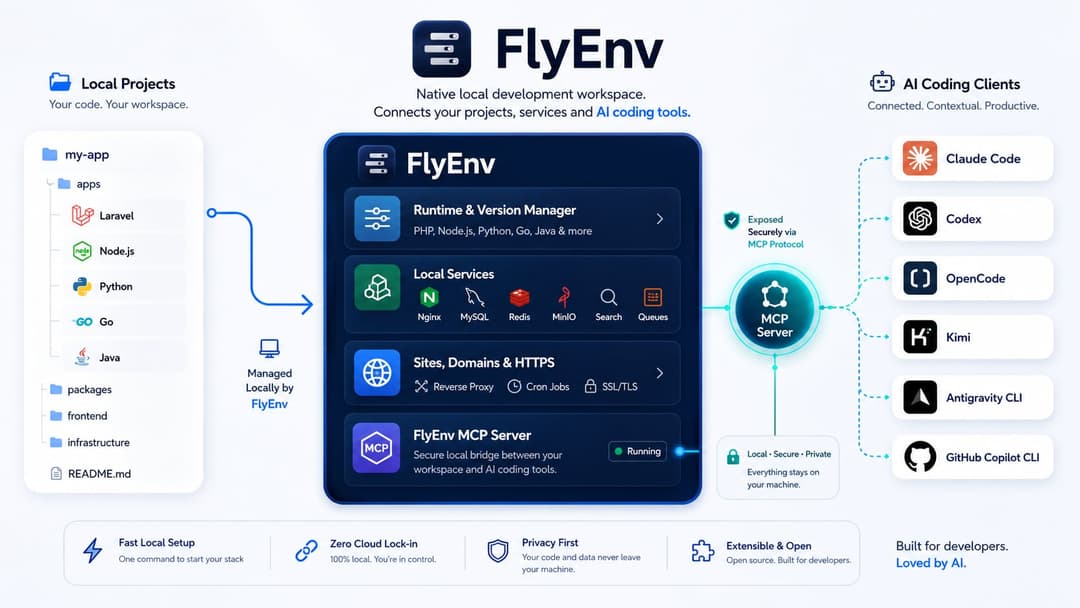 FlyEnv MCP and AI CLI workflow