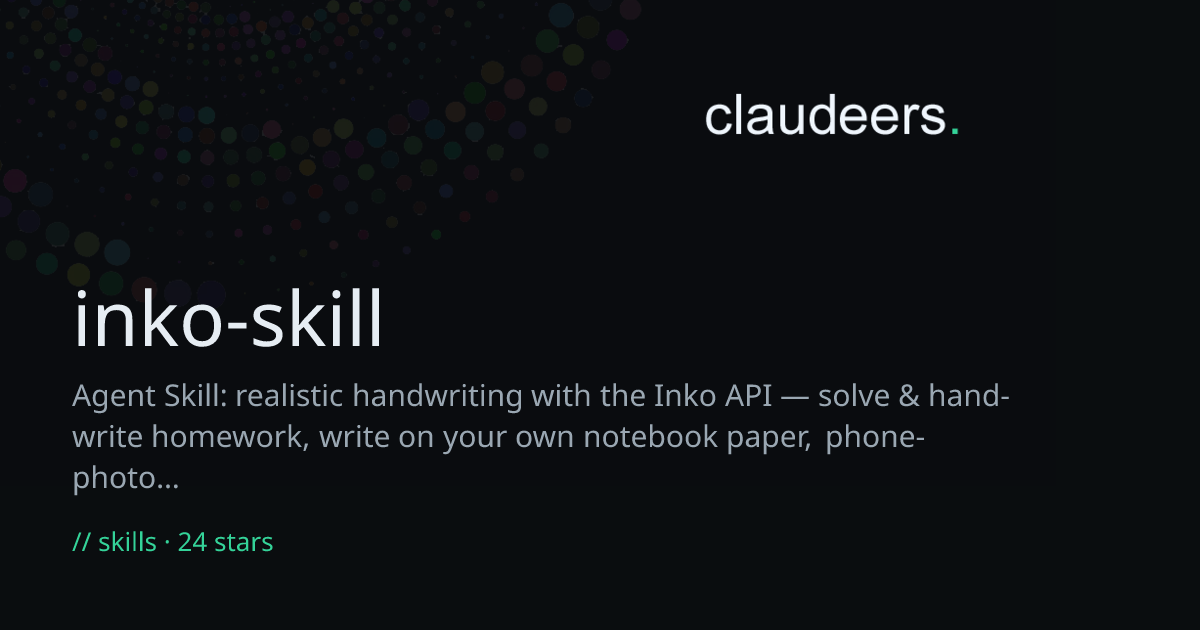 inko-skill — Claude Skills | Claudeers