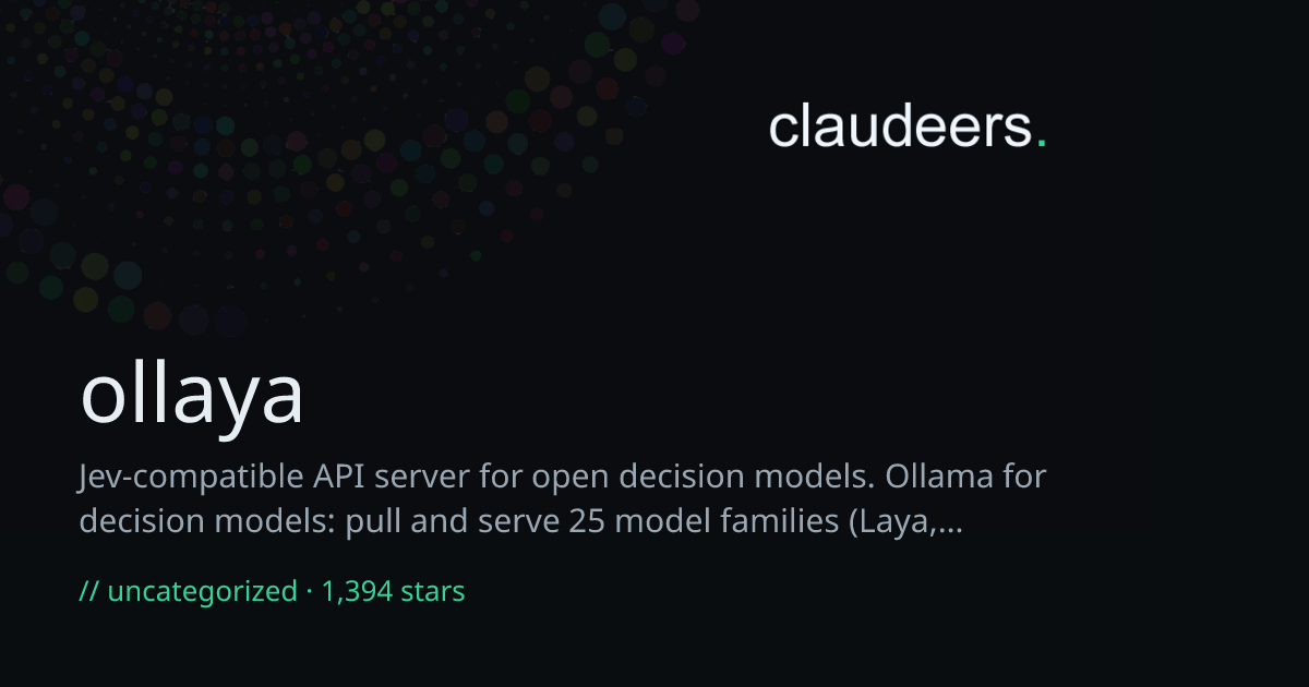 ollaya — Uncategorized / Others for Claude | Claudeers