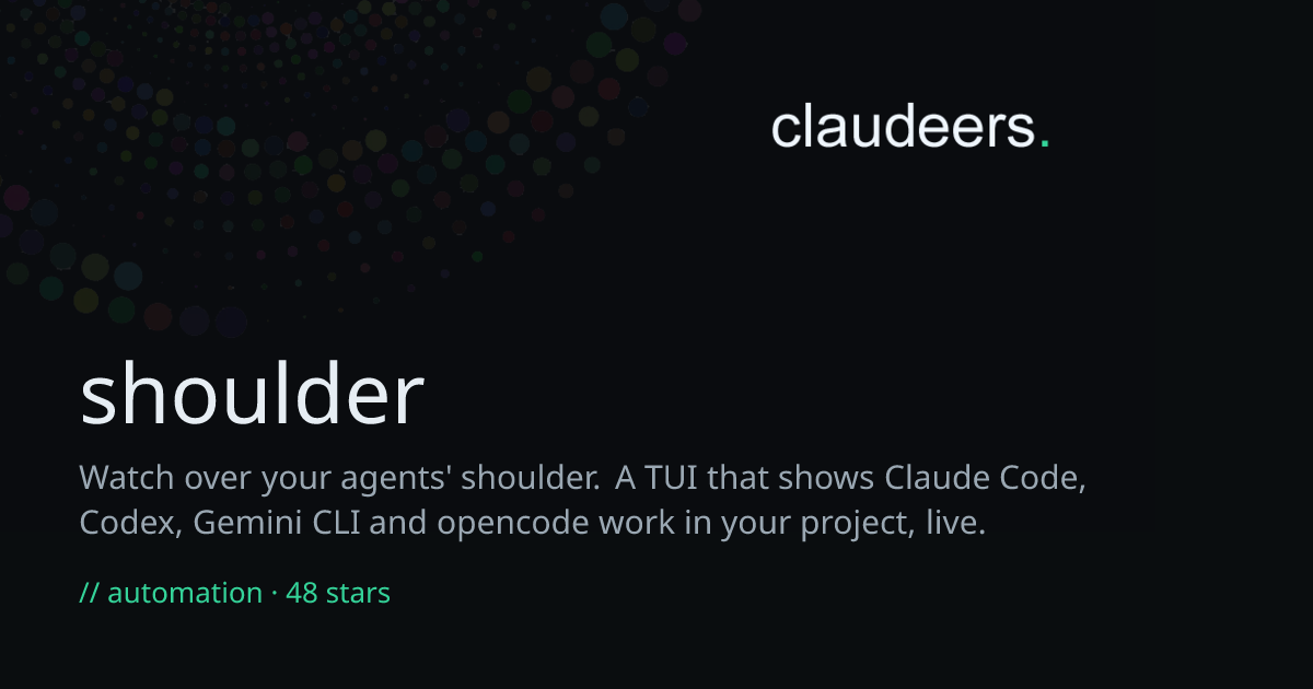 shoulder — Automation & Workflows for Claude | Claudeers